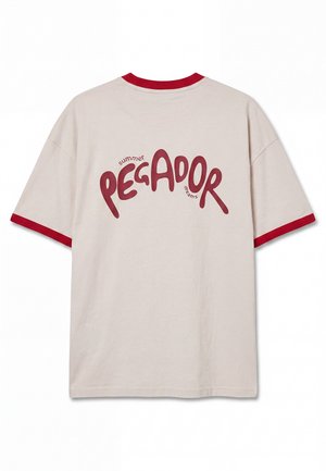 Pegador, NIN HEAVY OVERSIZED TEE - Μπλουζάκι με στάμπα - washed cream