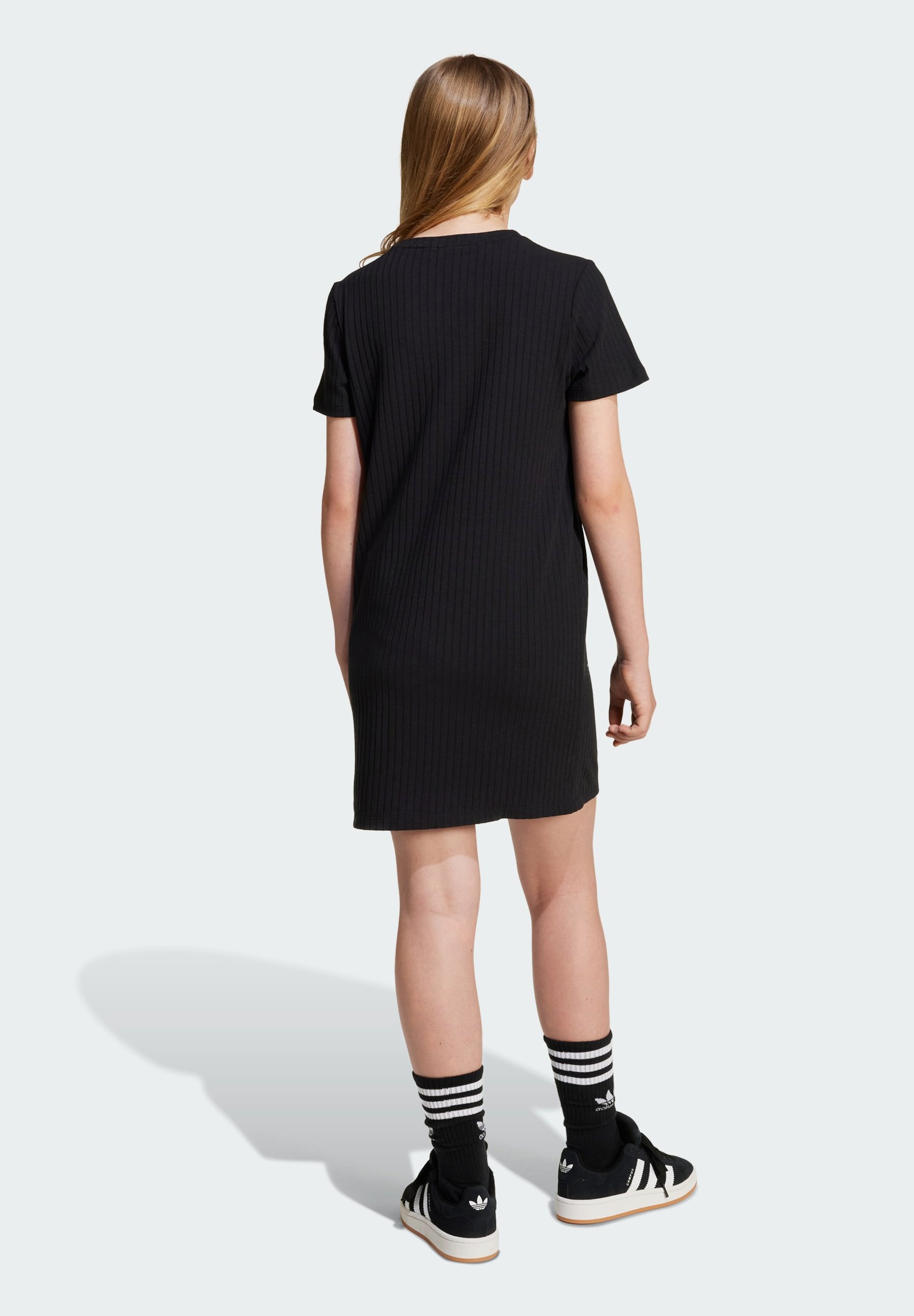 adidas Originals RIBBED KIDS - Jersey dress - black