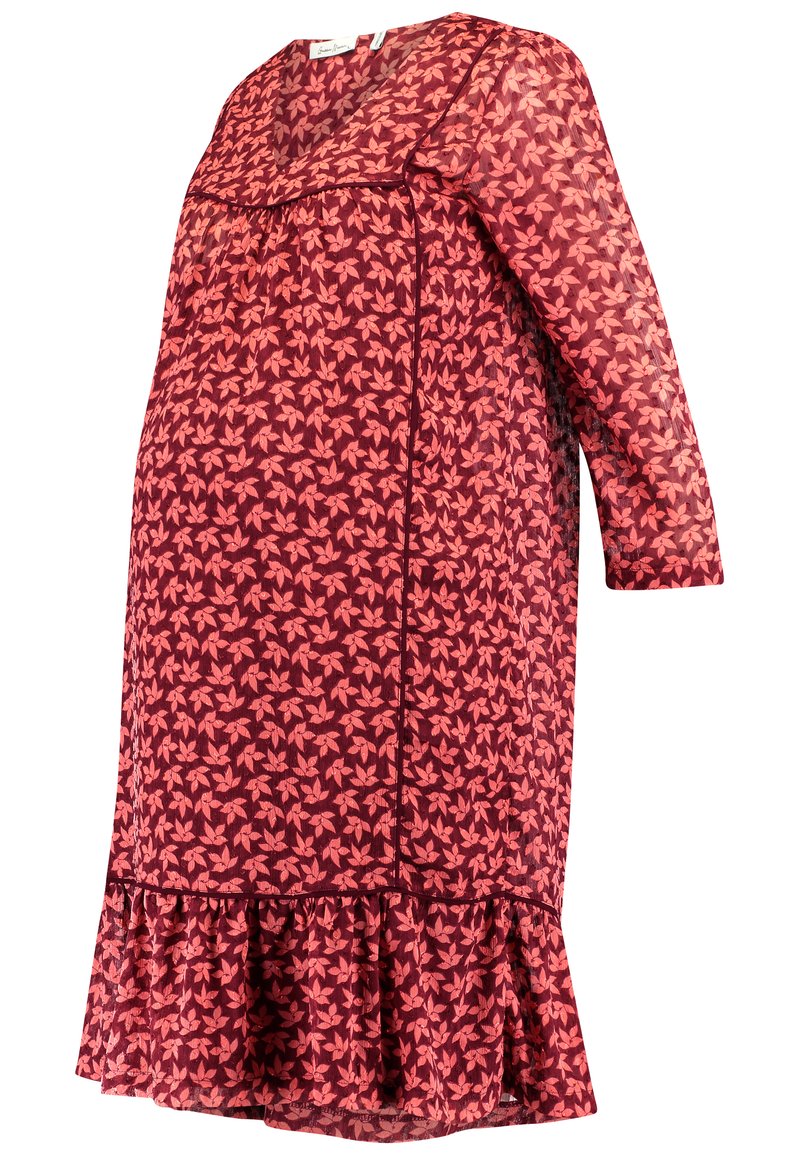 Queen Mum Jurk bordeauxrood