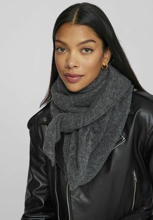 VILA SCHAL STRICK - Scarf - dark grey melange
