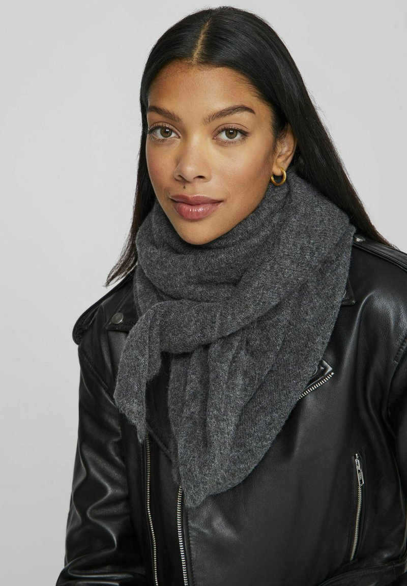 VILA SCHAL STRICK - Sciarpa - dark grey melange