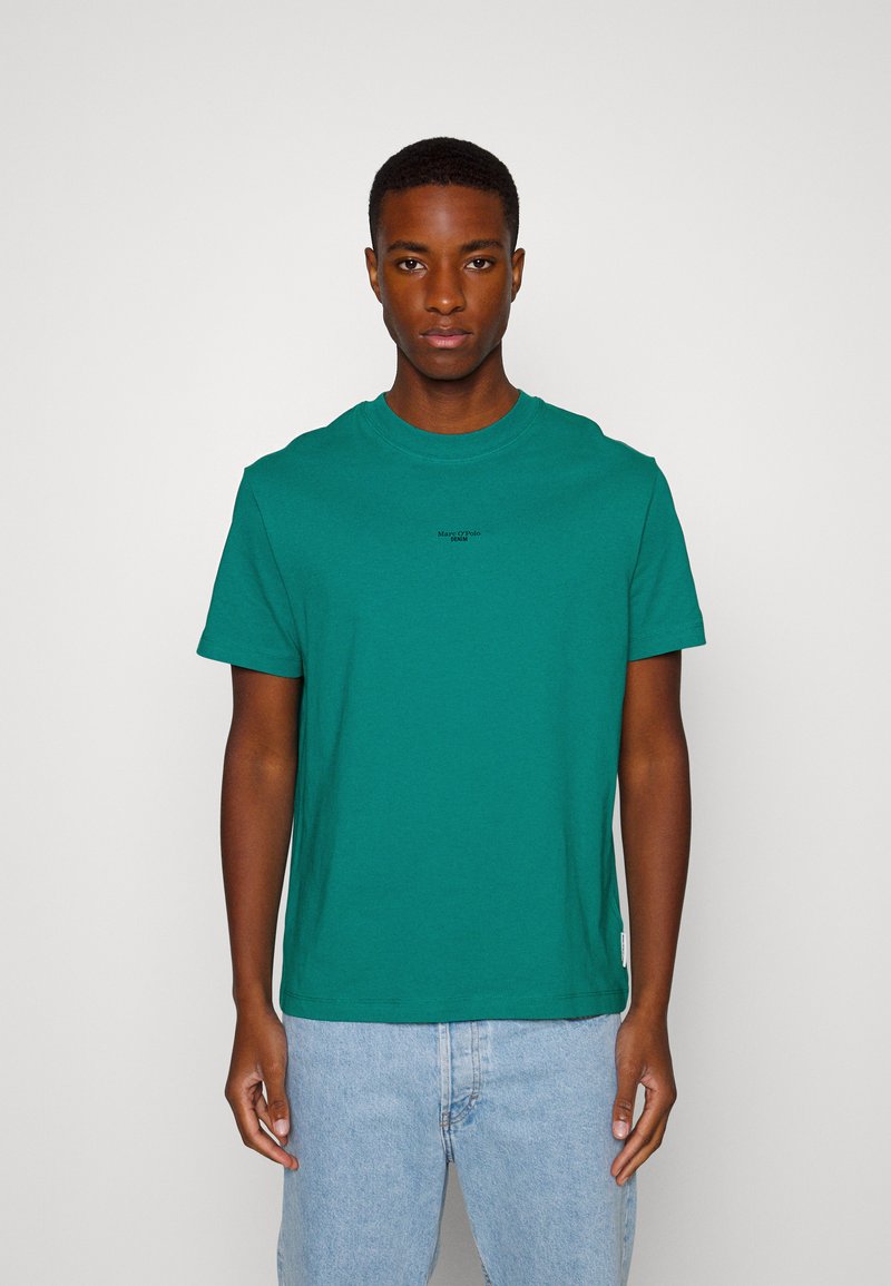 Marc O'Polo DENIM SHORT SLEEVE LOGO Basic Tshirt moonstone teal