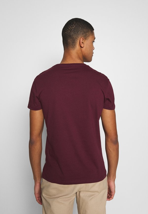 BASIC SLIM EMBROIDERY T SHIRT - Basic T-shirt - bordeaux4