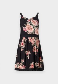 ONLKARMEN ANNE LIFE DRESS - Dnevna obleka - black/orange
