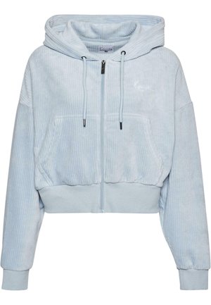 Karl Kani CHEST SIGNATURE CORDUROY ZIP - Sweatjakke - light blue