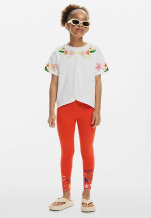 KNOT FLORAL - Marškinėliai su spaudiniu - white