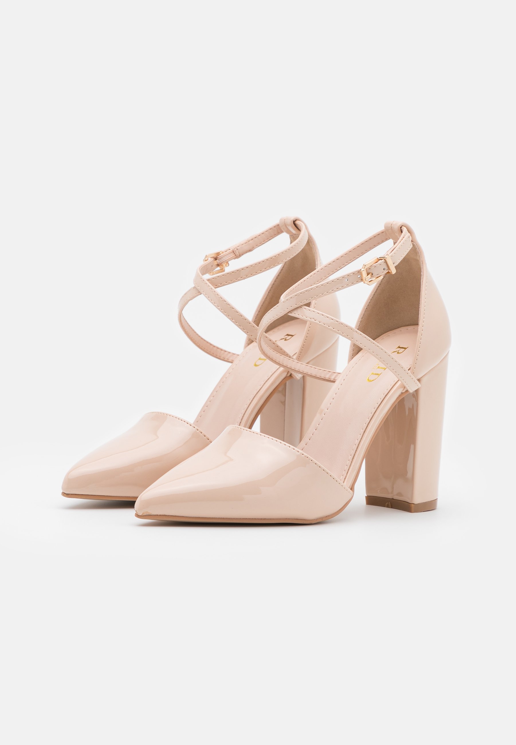 raid wide fit katy blush heeled shoes