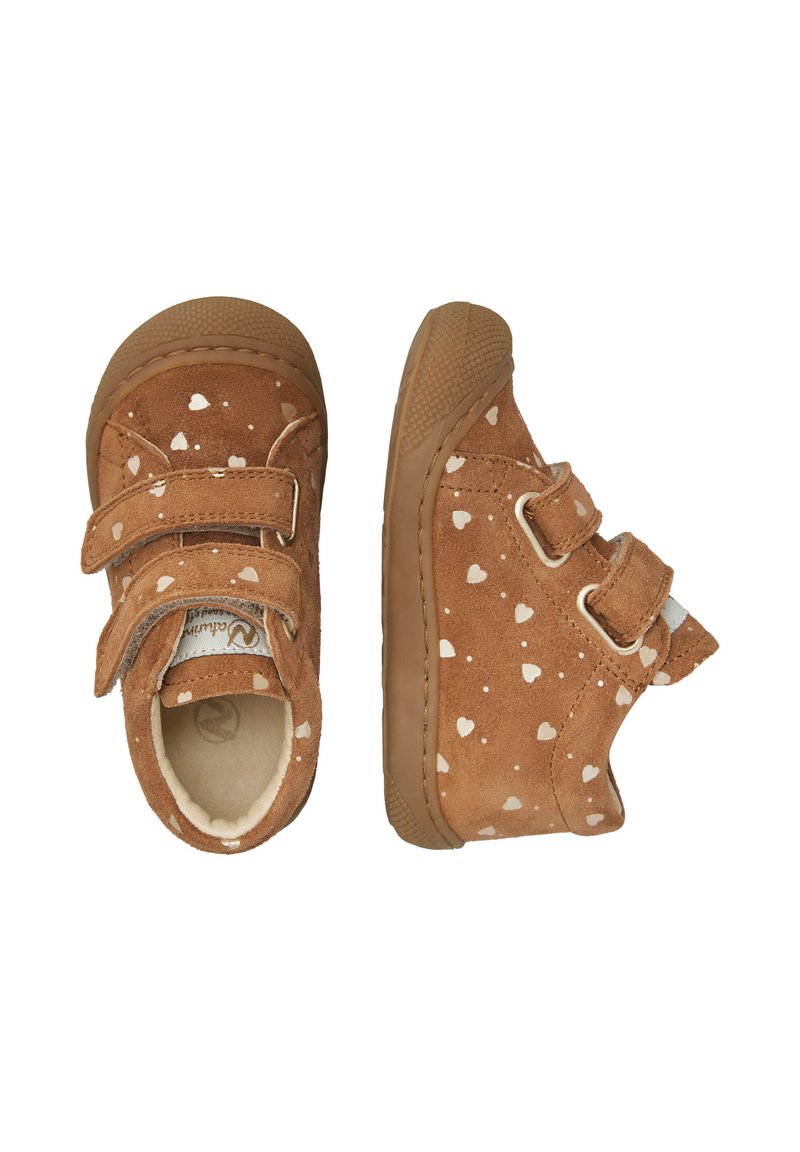 Naturino Scarpe Bambino Con Doppio Strappo In Pelle, Colore Marrone, Modello 2016579 03 - Autunno Inverno