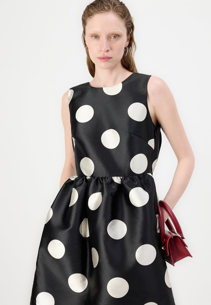 kate spade new york BREEZY DOT - Day dress - black/cream/black - Zalando