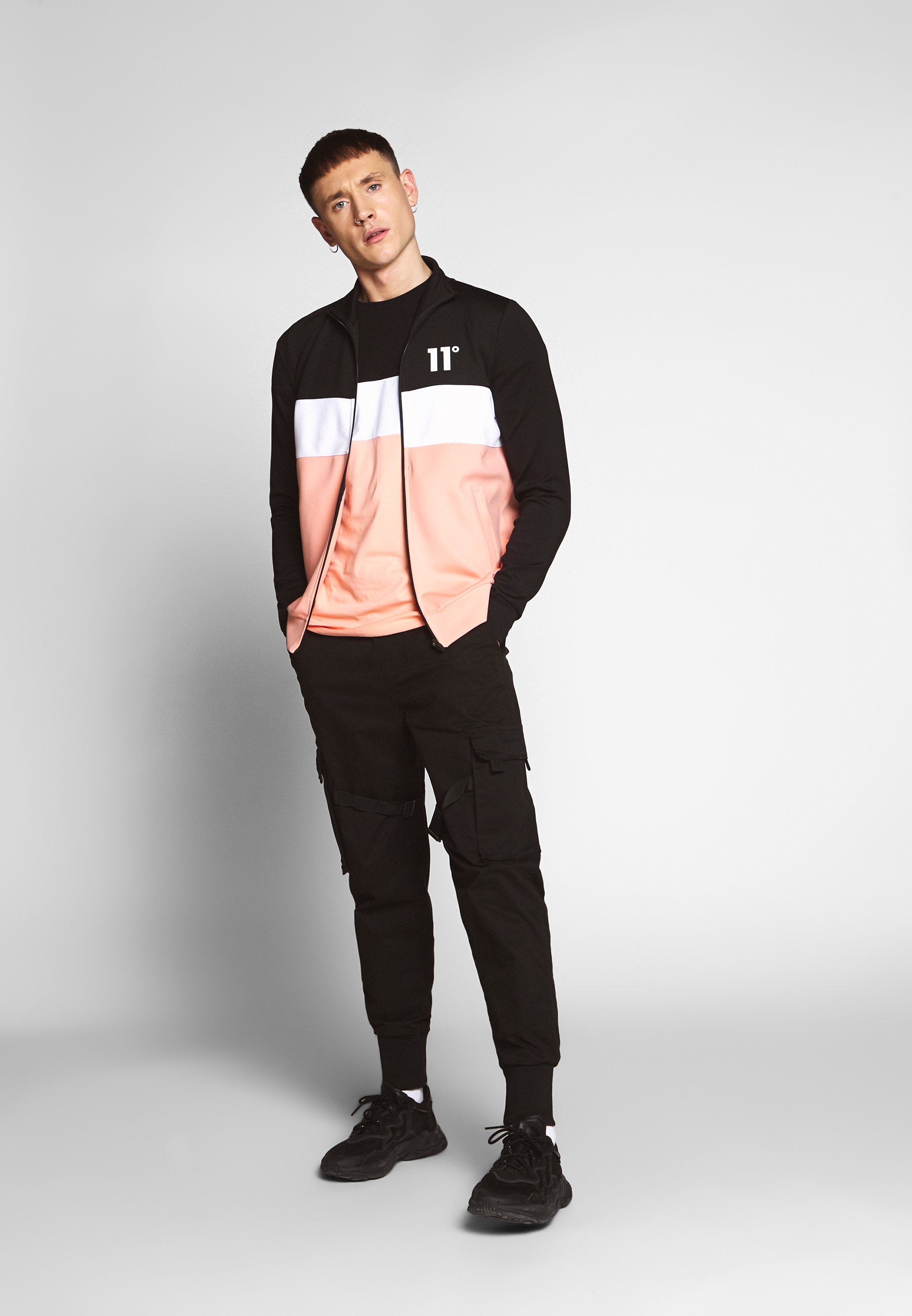 ORANDESIGNE Pantaloni Cargo Uomo Con Coulisse E Tasche - Streetwear Hip Hop Nero, Taglia XXL