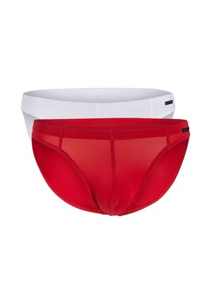 2 PACK - Slip - rot/weiß