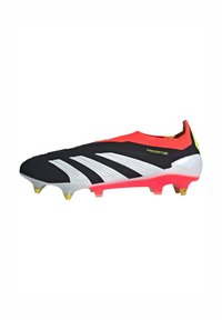 adidas Performance PREDATOR ELITE LACELESS SOFT GROUND - Scarpe da calcio per terreno morbido - core black   cloud white   solar red