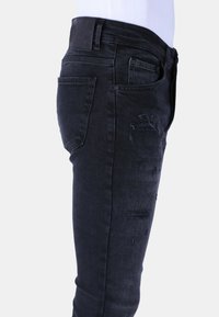 Local Fanatic STONE WASHING JEANS  - ZWART - LF-DNM-1105 - Slim fit jeans - grijs