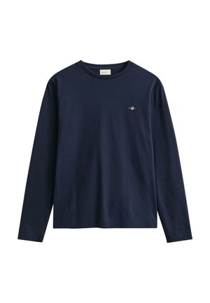 GANT SHIELD - Top s dlhým rukávom - evening blue