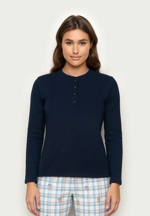 MIX MATCH - Nattøj trøjer - dark blue plain