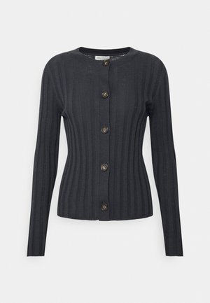CARDIGAN LONGSLEEVE ROUND NECK BUTTON CLOSURE - Cardigan - deep sky