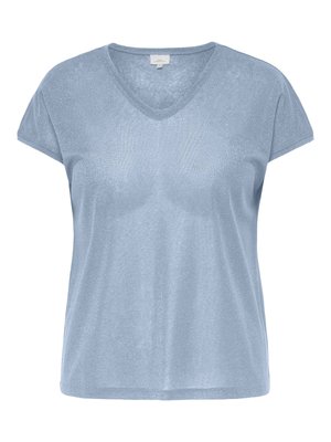ONLY Carmakoma, CARSILVERY - T-shirts basic - halogen blue