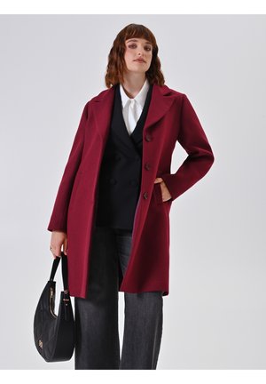 CURVY MIDI - Mantel - red