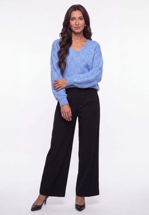 Kaffe, KASARLA V-NECK - Pullover - cornflower blue melange
