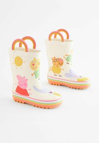 Next HANDLE YOUNGER - Bottes en caoutchouc - peppa pig character white