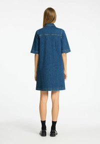 Selected Femme Dongerikjole - medium blue denim