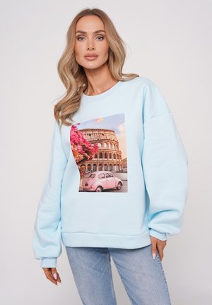 Sweatshirt - błękitny