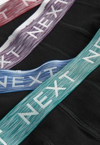 Next 4 PACK - Boxerkalsong - black silver marl waistband