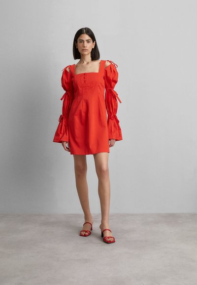 Sara Battaglia PUFFY SLEEVES DRESS - Cocktail φόρεμα / Φόρεμα για πάρτι - aperol