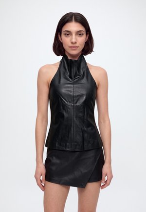Bardot, GINA  LEATHER TOP - Блуза - black