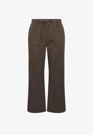 Yours Clothing, WIDE LEG JEANS - TROUSER - Wide leg - dark brown