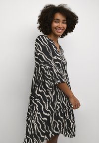 Kaffe KAHERA - Denné šaty - black   antique zebra print