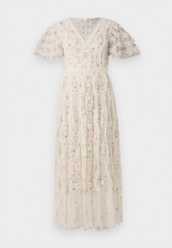 FLORENTINA RUFFLE ANKLE GOWN - Occasion wear - cream4