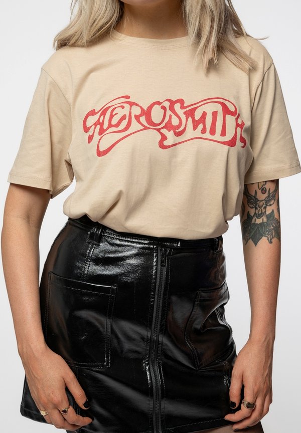 AEROSMITH CLASSIC BAND LOGO - Print T-shirt - natural4