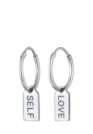 WORDING LOVE SELF - Øreringe - silberfarben