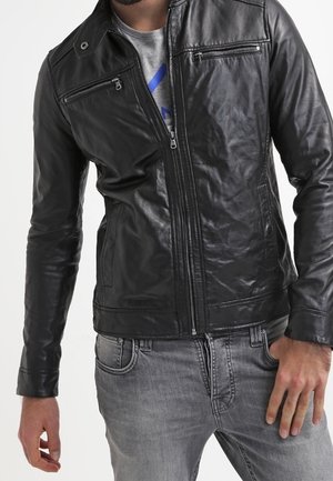 Leather jacket - black