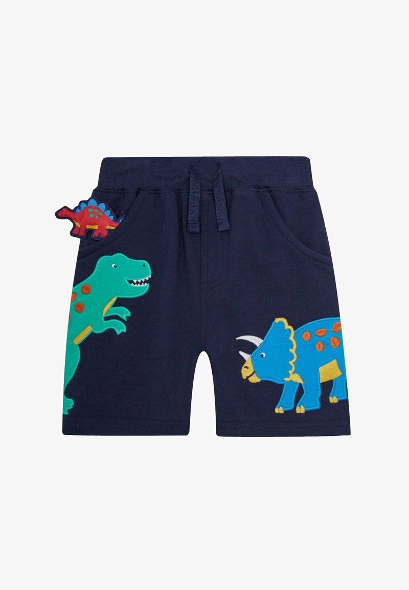 JoJo Maman Bébé APPLIQUE IN POCKET - REGULAR FIT - Tepláky - navy blue dino