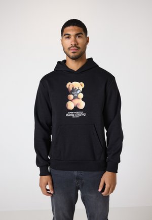 HEART TEDDY HOODIE - Sweatshirt - black