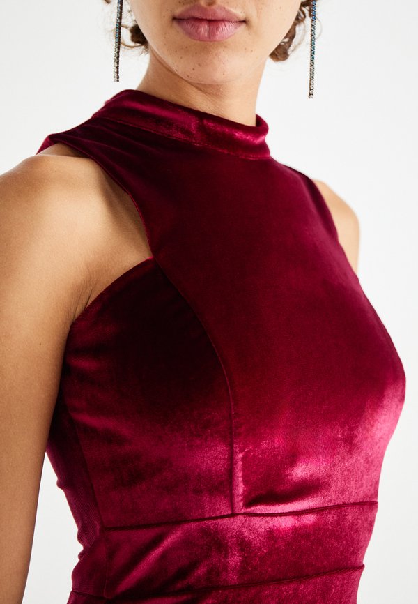 ASYMMETRIC MINI - Cocktail dress / Party dress - wine3