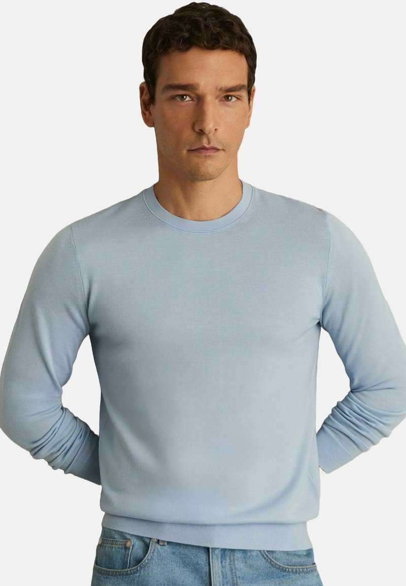 Reiss REGULAR FIT - WESSEX CREW NECK - Pulover - soft blue
