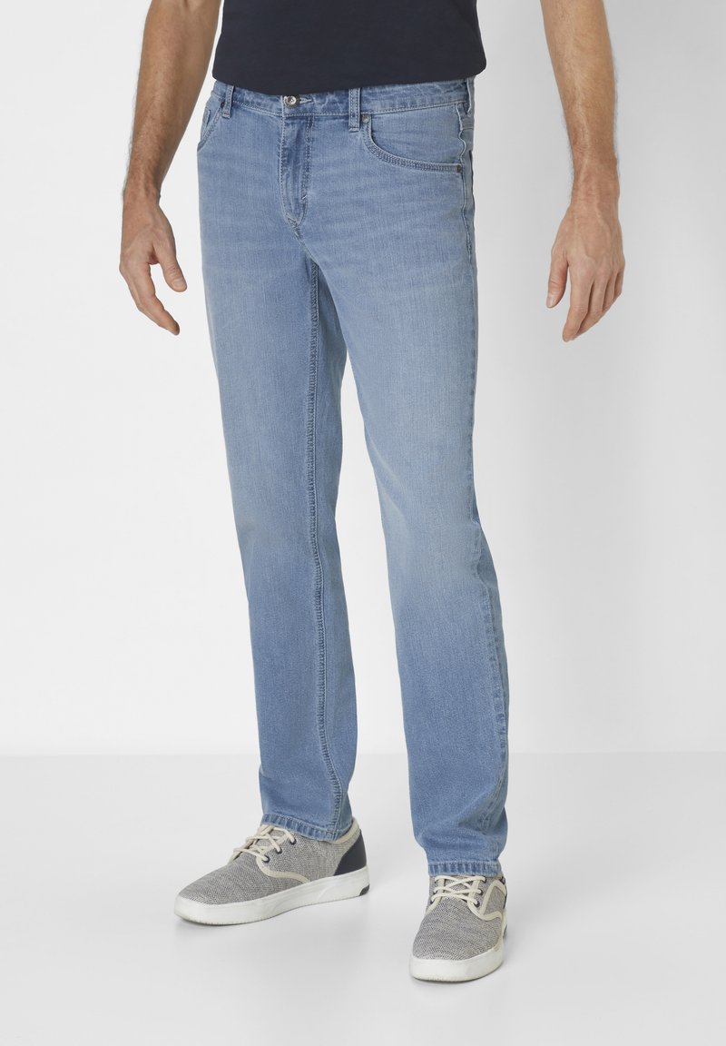 Paddock's - BEN IM 5-POCKET STIL - Straight leg jeans - blue bleached use moustache, Enlarge