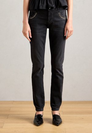 SALUTE - Slim fit -farkut - black