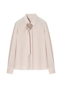 Button-down blouse - beige