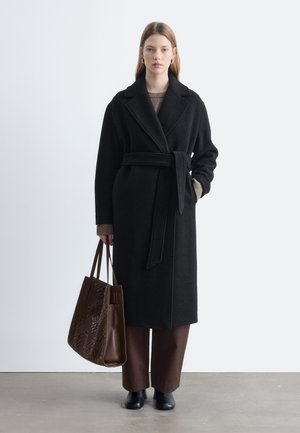 & OTHER STORIES, VOLUMINOUS BELTED - Manteau classique - black