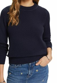 Esprit Stickad tröja - dark blue
