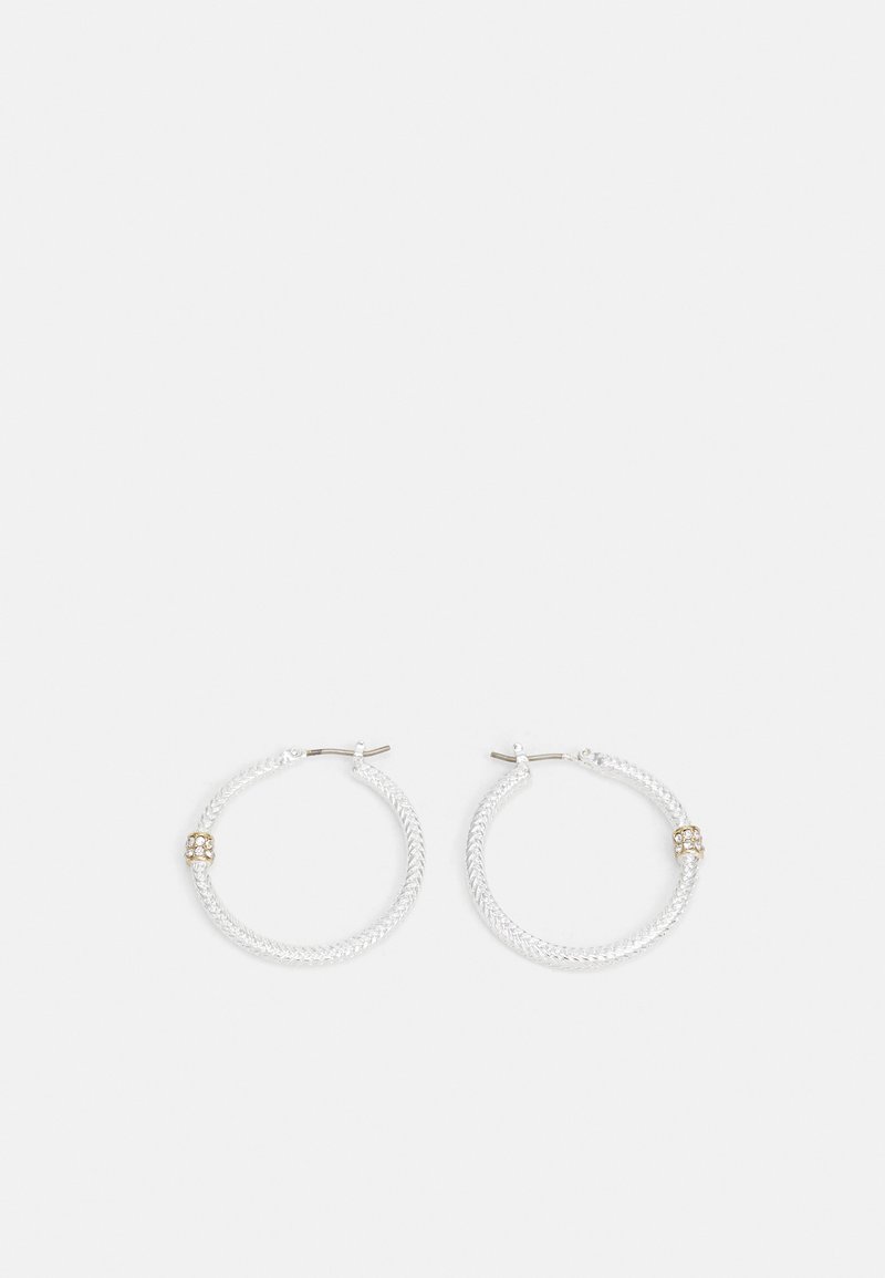 Lauren Ralph Lauren PAVE RONDELLE HOOP - Boucles d'oreilles - silver-coloured