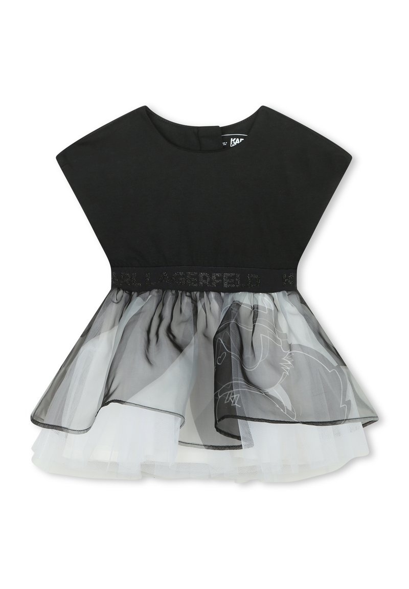 KARL LAGERFELD KIDS TUTU CÉRÉMONIE - Robe de jour - noir blanc/noir ...
