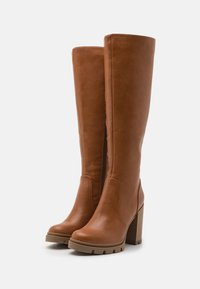Anna Field Boots med høye hæler - cognac