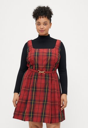 FRANTISE SLEEVELESS DRESS - Juhlamekko - black/red
