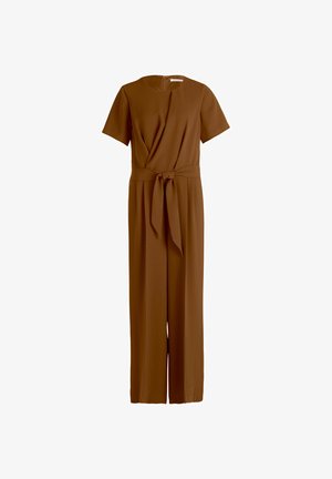 Betty & Co, BETTY & CO JUMPSUIT MIT BINDEGÜRTEL - Combinaison - braun