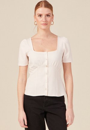 BONOBO Jeans MIT KURZEN ÄRMELN - Blouse - ecru